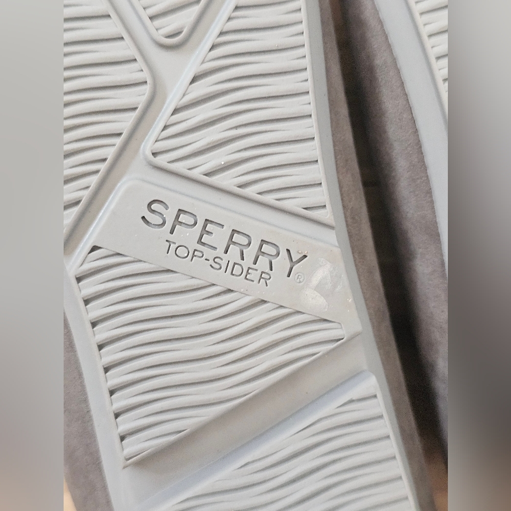 Sperry Loafers Boat Shoes Grey  Womens Size 7 NEW - Picture 10 of 11